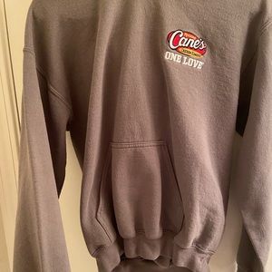 Grey Raising Canes Hoodie